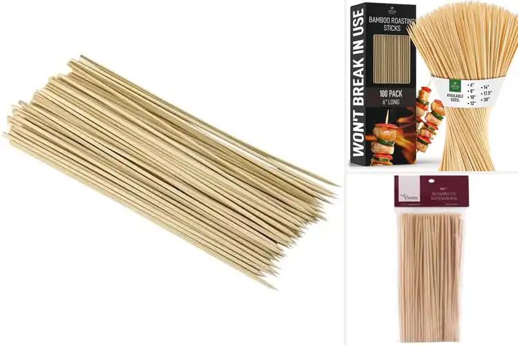 Detailed view of 4 Best Bamboo Skewers for Safe & Strong Grilling