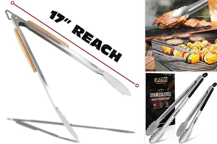 Detailed view of 10 Best BBQ Tongs for Effortless Grilling Mastery