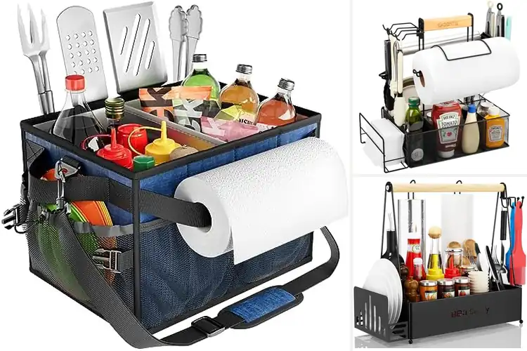 Detailed view of 10 Best Grill Caddies for Effortless BBQ Organization