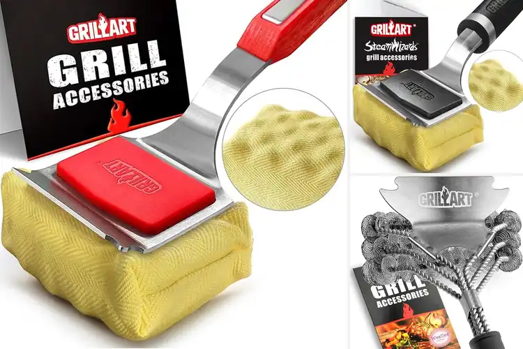 Detailed view of Top 10 Grill Cleaning Accessories for Effortless Cleaning