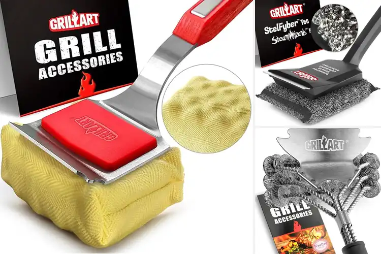 Detailed view of Top 10 Grill Cleaning Tools for Easy Cleanup