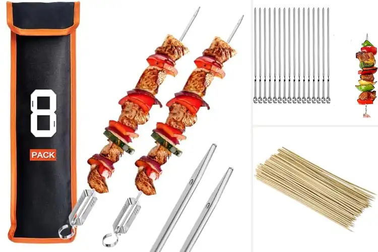 Detailed view of 10 Best Kabob Skewers for Effortless Flavorful Grilling