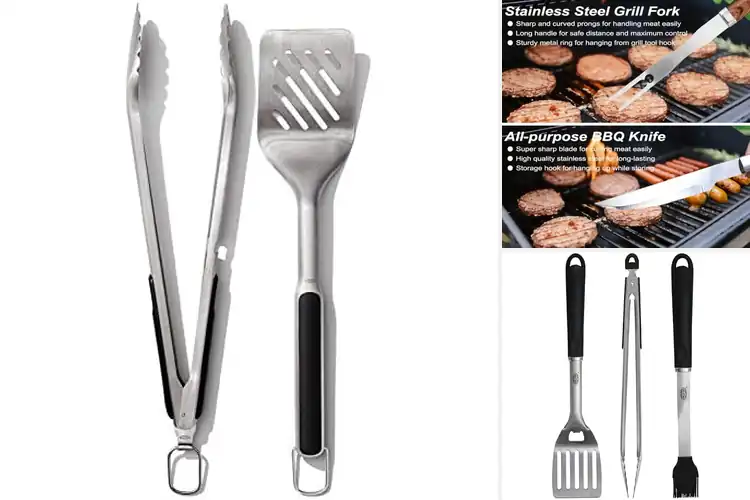 Detailed view of 10 Best Non Slip Grill Tools for Perfect BBQ Control
