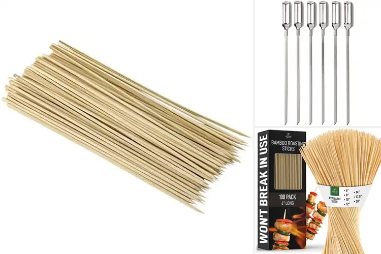 Detailed view of 7 Best Skewers for Even Cooking and Zero Breakage